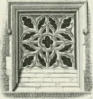 An illustration from An attempt to discriminate the styles of architecture in England : from the Conquest to the Reformation : with a sketch of the Grecian and Roman orders (1862)