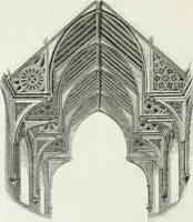 An illustration from An attempt to discriminate the styles of architecture in England : from the Conquest to the Reformation : with a sketch of the Grecian and Roman orders (1862)