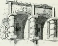 An illustration from An attempt to discriminate the styles of architecture in England : from the Conquest to the Reformation : with a sketch of the Grecian and Roman orders (1862)