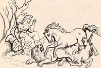 An illustration from England under the house of Hanover; : its history and condition during the reigns of the three Georges, illustrated from the caricatures and satires of the day. (1848)