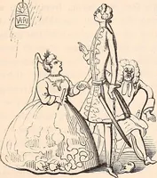 An illustration from England under the house of Hanover; : its history and condition during the reigns of the three Georges, illustrated from the caricatures and satires of the day. (1848)