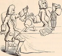 An illustration from England under the house of Hanover; : its history and condition during the reigns of the three Georges, illustrated from the caricatures and satires of the day. (1848)