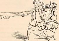 An illustration from England under the house of Hanover; : its history and condition during the reigns of the three Georges, illustrated from the caricatures and satires of the day. (1848)