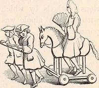An illustration from England under the house of Hanover; : its history and condition during the reigns of the three Georges, illustrated from the caricatures and satires of the day. (1848)