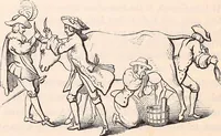 An illustration from England under the house of Hanover; : its history and condition during the reigns of the three Georges, illustrated from the caricatures and satires of the day. (1848)