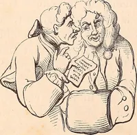 An illustration from England under the house of Hanover; : its history and condition during the reigns of the three Georges, illustrated from the caricatures and satires of the day. (1848)