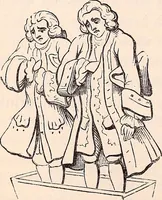An illustration from England under the house of Hanover; : its history and condition during the reigns of the three Georges, illustrated from the caricatures and satires of the day. (1848)