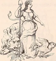 An illustration from England under the house of Hanover; : its history and condition during the reigns of the three Georges, illustrated from the caricatures and satires of the day. (1848)