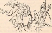An illustration from England under the house of Hanover; : its history and condition during the reigns of the three Georges, illustrated from the caricatures and satires of the day. (1848)