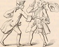 An illustration from England under the house of Hanover; : its history and condition during the reigns of the three Georges, illustrated from the caricatures and satires of the day. (1848)