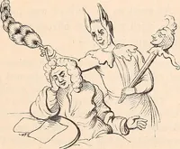 An illustration from England under the house of Hanover; : its history and condition during the reigns of the three Georges, illustrated from the caricatures and satires of the day. (1848)