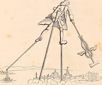 An illustration from England under the house of Hanover; : its history and condition during the reigns of the three Georges, illustrated from the caricatures and satires of the day. (1848)