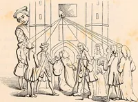An illustration from England under the house of Hanover; : its history and condition during the reigns of the three Georges, illustrated from the caricatures and satires of the day. (1848)