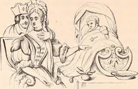 An illustration from England under the house of Hanover; : its history and condition during the reigns of the three Georges, illustrated from the caricatures and satires of the day. (1848)