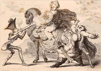 An illustration from England under the house of Hanover; : its history and condition during the reigns of the three Georges, illustrated from the caricatures and satires of the day. (1848)