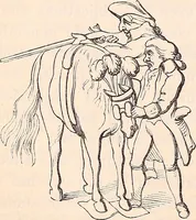 An illustration from England under the house of Hanover; : its history and condition during the reigns of the three Georges, illustrated from the caricatures and satires of the day. (1848)