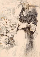 An illustration from England under the house of Hanover; : its history and condition during the reigns of the three Georges, illustrated from the caricatures and satires of the day. (1848)