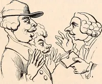 An illustration from England under the house of Hanover; : its history and condition during the reigns of the three Georges, illustrated from the caricatures and satires of the day. (1848)