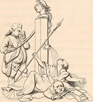 An illustration from England under the house of Hanover; : its history and condition during the reigns of the three Georges, illustrated from the caricatures and satires of the day. (1848)