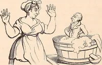 An illustration from England under the house of Hanover; : its history and condition during the reigns of the three Georges, illustrated from the caricatures and satires of the day. (1848)