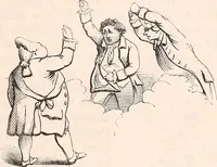 An illustration from England under the house of Hanover; : its history and condition during the reigns of the three Georges, illustrated from the caricatures and satires of the day. (1848)