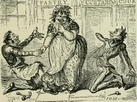 An illustration from English caricaturists and graphic humourists of the nineteeth century : How they illustrated and interpreted their times (1886)