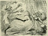 An illustration from English caricaturists and graphic humourists of the nineteeth century : How they illustrated and interpreted their times (1886)
