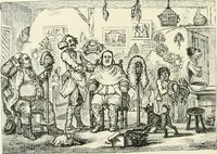 An illustration from English caricaturists and graphic humourists of the nineteeth century : How they illustrated and interpreted their times (1886)