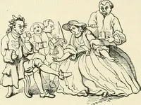An illustration from English caricaturists and graphic humourists of the nineteeth century : How they illustrated and interpreted their times (1886)