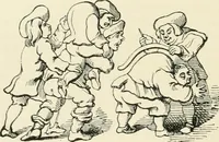 An illustration from English caricaturists and graphic humourists of the nineteeth century : How they illustrated and interpreted their times (1886)