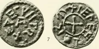 An illustration from A catalogue of English coins in the British museum. Anglo-Saxon series .. (1887)