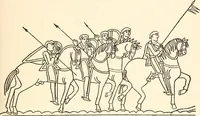 An illustration from English costume from prehistoric times to the end of the eighteenth century (1910)