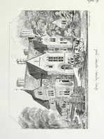 An illustration from English country houses. Forty-five views and plans of recently erected mansions, private residences, parsonage-houses, farm-houses, lodges, and cottages: with a practical treatise on house-building (1870)