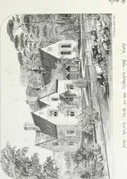 An illustration from English country houses. Forty-five views and plans of recently erected mansions, private residences, parsonage-houses, farm-houses, lodges, and cottages: with a practical treatise on house-building (1870)