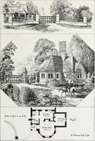 An illustration from English country houses. Forty-five views and plans of recently erected mansions, private residences, parsonage-houses, farm-houses, lodges, and cottages: with a practical treatise on house-building (1870)