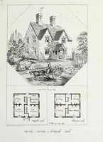An illustration from English country houses. Forty-five views and plans of recently erected mansions, private residences, parsonage-houses, farm-houses, lodges, and cottages: with a practical treatise on house-building (1870)