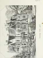 An illustration from English country houses. Forty-five views and plans of recently erected mansions, private residences, parsonage-houses, farm-houses, lodges, and cottages: with a practical treatise on house-building (1870)