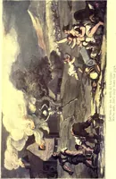 Picture 13 of 36 from The english dance of death, from the designs of Thomas Rowlandson. With metrical illus. by the author of "Doctor Syntaz" (1903), leaf 123