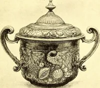 An illustration from English goldsmiths and their marks, a history of the goldsmiths and plate workers of England, Scotland, and Ireland; with over thirteen thousand marks reproduced in facsimile from authentic examples of plate and tables of date-letters and other hall-marks used in the assay offices of the United kingdom (1921)