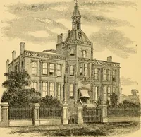 An illustration from The Englishman's house, from a cottage to a mansion. A practical guide to members of building societies, and all interested in selecting or building a house (1871)