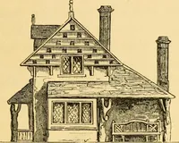 An illustration from The Englishman's house, from a cottage to a mansion. A practical guide to members of building societies, and all interested in selecting or building a house (1871)
