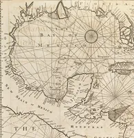 An illustration from The English pilot. [cartographic material] : The fourth book. Describing The West-India navigation, from Hudson's Bay to the River Amazones. Particularly delineating The Sea Coasts, Capes, Headlands, Rivers, Bays, Roads, Havens, Harbours, Streights, Rocks, Sands, Shoals, Banks, Depths of Water, and Anchorage, with all the Islands therein, as Jamaica, Cuba, Hispaniola, Barbadoes, Antigua, Bermudas, Porto Rico, and the rest of the Caribbee and Bahama Islands. Also, A new Description of Newfoundland, New England, New York, East and West New- Jersey, Dellawar Bay, Virginia, Maryland, Carolina. showing, The Courses and Distances from one Place to another; the Ebbing and Flowing of the Sea, the Setting of the Tides and Currents, &c. With many other Things necessary to be known in Navigation. (1775)