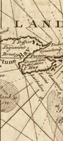 An illustration from The English pilot. [cartographic material] : The fourth book. Describing The West-India navigation, from Hudson's Bay to the River Amazones. Particularly delineating The Sea Coasts, Capes, Headlands, Rivers, Bays, Roads, Havens, Harbours, Streights, Rocks, Sands, Shoals, Banks, Depths of Water, and Anchorage, with all the Islands therein, as Jamaica, Cuba, Hispaniola, Barbadoes, Antigua, Bermudas, Porto Rico, and the rest of the Caribbee and Bahama Islands. Also, A new Description of Newfoundland, New England, New York, East and West New- Jersey, Dellawar Bay, Virginia, Maryland, Carolina. showing, The Courses and Distances from one Place to another; the Ebbing and Flowing of the Sea, the Setting of the Tides and Currents, &c. With many other Things necessary to be known in Navigation. (1775)