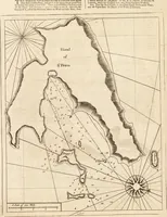 An illustration from The English pilot. [cartographic material] : The fourth book. Describing The West-India navigation, from Hudson's Bay to the River Amazones. Particularly delineating The Sea Coasts, Capes, Headlands, Rivers, Bays, Roads, Havens, Harbours, Streights, Rocks, Sands, Shoals, Banks, Depths of Water, and Anchorage, with all the Islands therein, as Jamaica, Cuba, Hispaniola, Barbadoes, Antigua, Bermudas, Porto Rico, and the rest of the Caribbee and Bahama Islands. Also, A new Description of Newfoundland, New England, New York, East and West New- Jersey, Dellawar Bay, Virginia, Maryland, Carolina. showing, The Courses and Distances from one Place to another; the Ebbing and Flowing of the Sea, the Setting of the Tides and Currents, &c. With many other Things necessary to be known in Navigation. (1775)