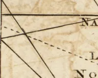 An illustration from The English pilot. [cartographic material] : The fourth book. Describing The West-India navigation, from Hudson's Bay to the River Amazones. Particularly delineating The Sea Coasts, Capes, Headlands, Rivers, Bays, Roads, Havens, Harbours, Streights, Rocks, Sands, Shoals, Banks, Depths of Water, and Anchorage, with all the Islands therein, as Jamaica, Cuba, Hispaniola, Barbadoes, Antigua, Bermudas, Porto Rico, and the rest of the Caribbee and Bahama Islands. Also, A new Description of Newfoundland, New England, New York, East and West New- Jersey, Dellawar Bay, Virginia, Maryland, Carolina. showing, The Courses and Distances from one Place to another; the Ebbing and Flowing of the Sea, the Setting of the Tides and Currents, &c. With many other Things necessary to be known in Navigation. (1775)