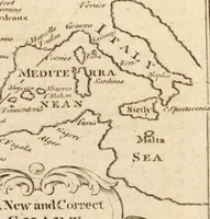 An illustration from The English pilot. [cartographic material] : The fourth book. Describing The West-India navigation, from Hudson's Bay to the River Amazones. Particularly delineating The Sea Coasts, Capes, Headlands, Rivers, Bays, Roads, Havens, Harbours, Streights, Rocks, Sands, Shoals, Banks, Depths of Water, and Anchorage, with all the Islands therein, as Jamaica, Cuba, Hispaniola, Barbadoes, Antigua, Bermudas, Porto Rico, and the rest of the Caribbee and Bahama Islands. Also, A new Description of Newfoundland, New England, New York, East and West New- Jersey, Dellawar Bay, Virginia, Maryland, Carolina. showing, The Courses and Distances from one Place to another; the Ebbing and Flowing of the Sea, the Setting of the Tides and Currents, &c. With many other Things necessary to be known in Navigation. (1775)