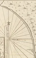 An illustration from The English pilot. [cartographic material] : The fourth book. Describing The West-India navigation, from Hudson's Bay to the River Amazones. Particularly delineating The Sea Coasts, Capes, Headlands, Rivers, Bays, Roads, Havens, Harbours, Streights, Rocks, Sands, Shoals, Banks, Depths of Water, and Anchorage, with all the Islands therein, as Jamaica, Cuba, Hispaniola, Barbadoes, Antigua, Bermudas, Porto Rico, and the rest of the Caribbee and Bahama Islands. Also, A new Description of Newfoundland, New England, New York, East and West New- Jersey, Dellawar Bay, Virginia, Maryland, Carolina. showing, The Courses and Distances from one Place to another; the Ebbing and Flowing of the Sea, the Setting of the Tides and Currents, &c. With many other Things necessary to be known in Navigation. (1775)