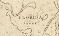 An illustration from The English pilot. [cartographic material] : The fourth book. Describing The West-India navigation, from Hudson's Bay to the River Amazones. Particularly delineating The Sea Coasts, Capes, Headlands, Rivers, Bays, Roads, Havens, Harbours, Streights, Rocks, Sands, Shoals, Banks, Depths of Water, and Anchorage, with all the Islands therein, as Jamaica, Cuba, Hispaniola, Barbadoes, Antigua, Bermudas, Porto Rico, and the rest of the Caribbee and Bahama Islands. Also, A new Description of Newfoundland, New England, New York, East and West New- Jersey, Dellawar Bay, Virginia, Maryland, Carolina. showing, The Courses and Distances from one Place to another; the Ebbing and Flowing of the Sea, the Setting of the Tides and Currents, &c. With many other Things necessary to be known in Navigation. (1775)