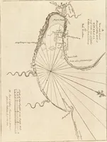 An illustration from The English pilot. [cartographic material] : The fourth book. Describing The West-India navigation, from Hudson's Bay to the River Amazones. Particularly delineating The Sea Coasts, Capes, Headlands, Rivers, Bays, Roads, Havens, Harbours, Streights, Rocks, Sands, Shoals, Banks, Depths of Water, and Anchorage, with all the Islands therein, as Jamaica, Cuba, Hispaniola, Barbadoes, Antigua, Bermudas, Porto Rico, and the rest of the Caribbee and Bahama Islands. Also, A new Description of Newfoundland, New England, New York, East and West New- Jersey, Dellawar Bay, Virginia, Maryland, Carolina. showing, The Courses and Distances from one Place to another; the Ebbing and Flowing of the Sea, the Setting of the Tides and Currents, &c. With many other Things necessary to be known in Navigation. (1775)