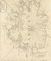 An illustration from The English pilot. [cartographic material] : The fourth book. Describing The West-India navigation, from Hudson's Bay to the River Amazones. Particularly delineating The Sea Coasts, Capes, Headlands, Rivers, Bays, Roads, Havens, Harbours, Streights, Rocks, Sands, Shoals, Banks, Depths of Water, and Anchorage, with all the Islands therein, as Jamaica, Cuba, Hispaniola, Barbadoes, Antigua, Bermudas, Porto Rico, and the rest of the Caribbee and Bahama Islands. Also, A new Description of Newfoundland, New England, New York, East and West New- Jersey, Dellawar Bay, Virginia, Maryland, Carolina. showing, The Courses and Distances from one Place to another; the Ebbing and Flowing of the Sea, the Setting of the Tides and Currents, &c. With many other Things necessary to be known in Navigation. (1775)